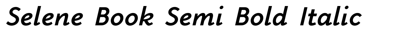 Selene Book Semi Bold Italic